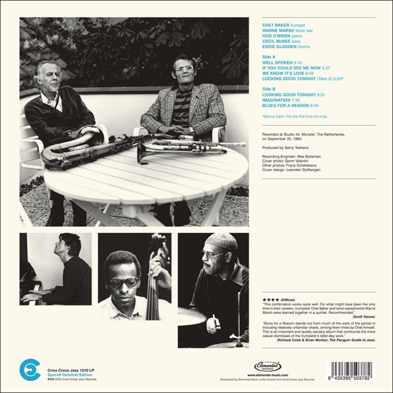 Blues For A Reason LP back cover
