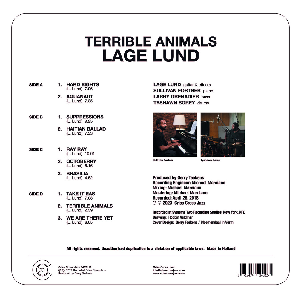 Terrible Animals LP backside